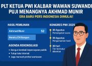 Plt Ketua PWI Kalbar Wawan Suwandi sebut kemenangan Akhmad Munir adalah awal era baru pers Indonesia.