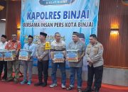 Buka Puasa Bersama Insan Pers, SMSI Apresiasi Kapolres Binjai Beserta Jajarannya