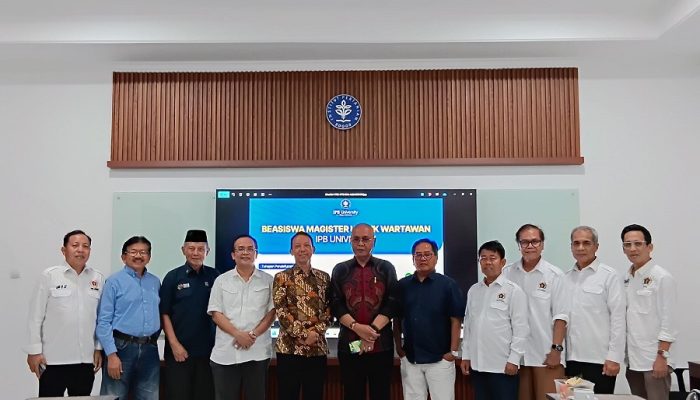 Akhmad Munir Pimpin Delegasi PWI, IPB Siap Dukung Program Beasiswa Wartawan