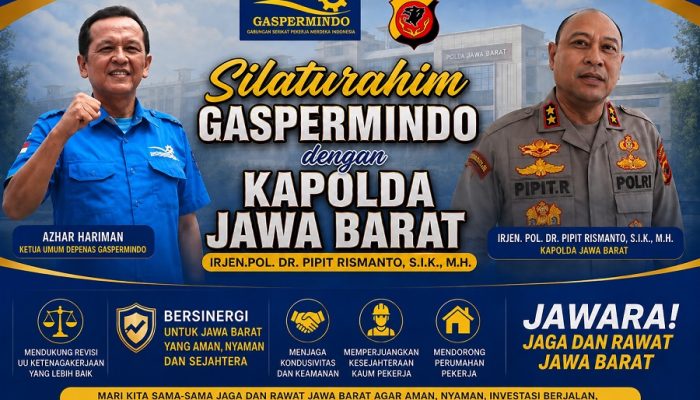 Kapolda Jabar Gandeng Serikat Pekerja, Gaspermindo Tegaskan Komitmen Jaga Kondusivitas dan Dorong Revisi UU Ketenagakerjaan