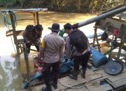 Polsek Meliau Tertibkan PETI di Sungai Boyan, Empat Set Peralatan Diamankan