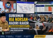 HADIRI RAKOR PENANGANAN KARHUTLA, GUBERNUR RIA NORSAN TEKANKAN KESIAPSIAGAAN DAN PENCEGAHAN