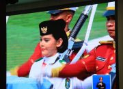 GUBERNUR RIA NORSAN BERSAMA JAJARAN IKUTI DETIK-DETIK PROKLAMASI HUT KE-81 RI SECARA VIRTUAL