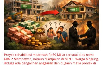 Anggaran Sekolah Berpindah Halaman, MIN 2 Mempawah Namanya Dicatat, MIN 1 Yang Dikerjakan