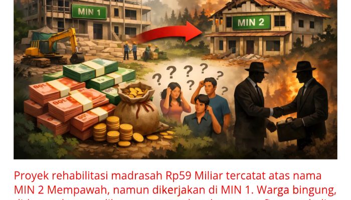 Anggaran Sekolah Berpindah Halaman, MIN 2 Mempawah Namanya Dicatat, MIN 1 Yang Dikerjakan