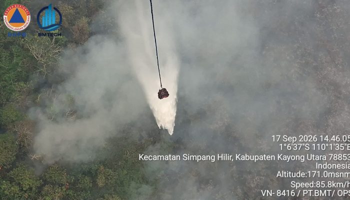 MESKI SEJUMLAH WILAYAH DIGUYUR HUJAN, GUBERNUR RIA NORSAN PASTIKAN PENANGANAN KARHUTLA PANTANG KENDOR