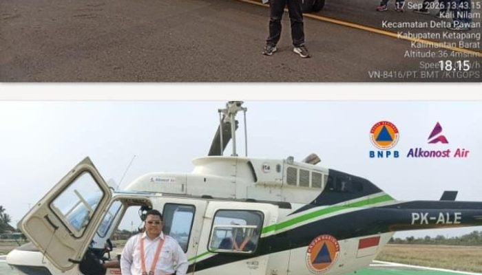 PETANG INI PEMPROV KALBAR GERAKKAN DUA HELIKOPTER SISIR TITIK API