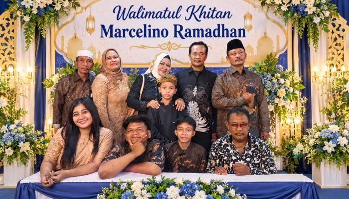Walimatul Khitan Marcelino Ramadhan Berlangsung Meriah, Dihadiri Keluarga Besar dan Para Kolega