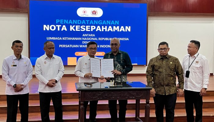 Teken MoU, PWI Perkuat Sinergi dengan Lemhannas untuk Menjaga Ketahanan Nasional