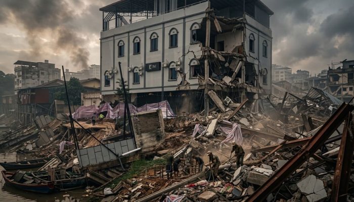 VIRAL! Kafe Khozicoffee Hotel Meliau Hilir Ambruk, Izin Abal-Abal, Pemilik dan APH Bungkam